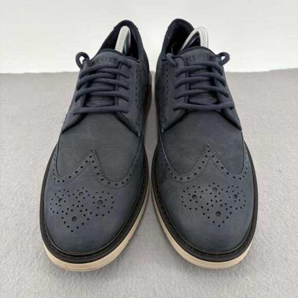 COLE HAAN Men\'s ZeroGrand Oxford Navy Blazer Nubuck Leather C37686 9M Grand 360 main image 9